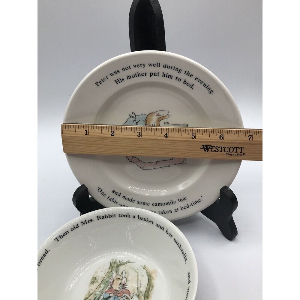 Wedgewood Peter Rabbit Small Plate and Cereal Bowl - Picture 8 of 8